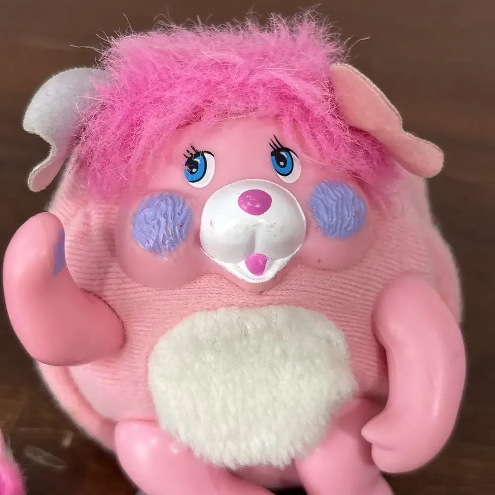 Vintage 1986 Mattel Pocket Popples Pink 
